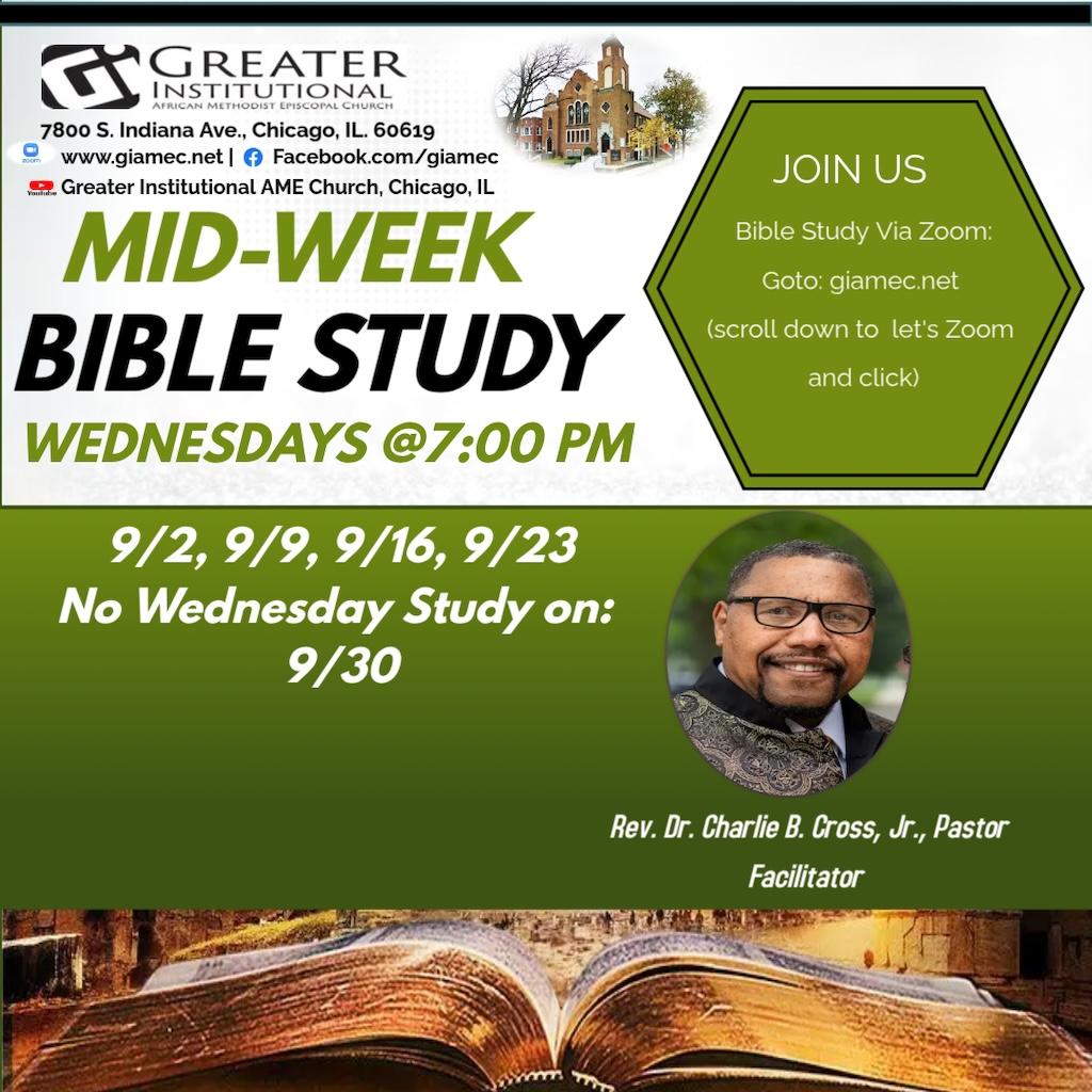 September Mid-Week bible Study