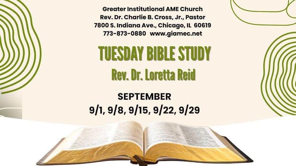 Tuesday Noon Bible Study