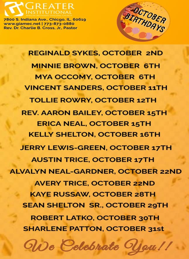 october bdays 2026 October Birthdays 2026